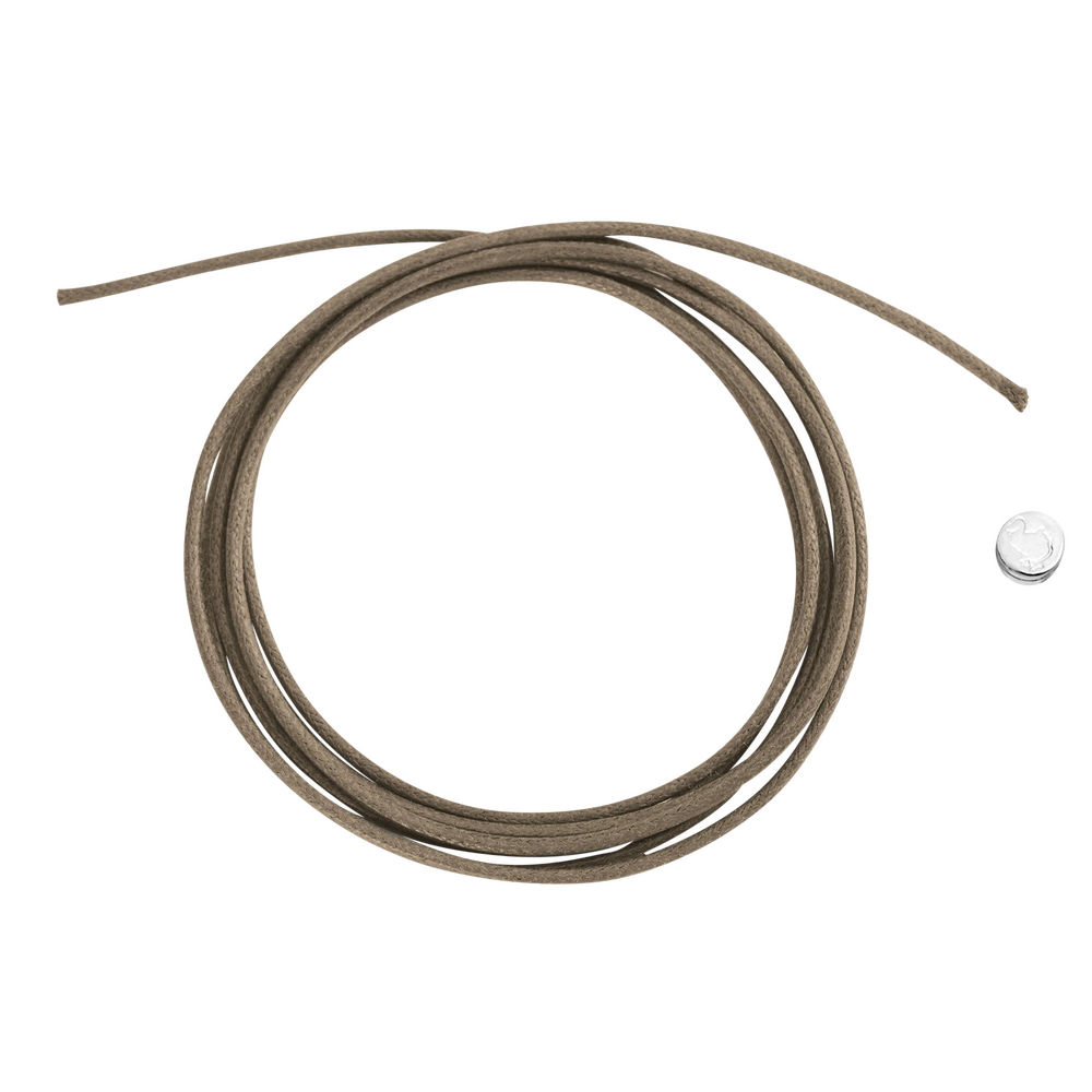 Dodo thin taupe-coloured cotton cord