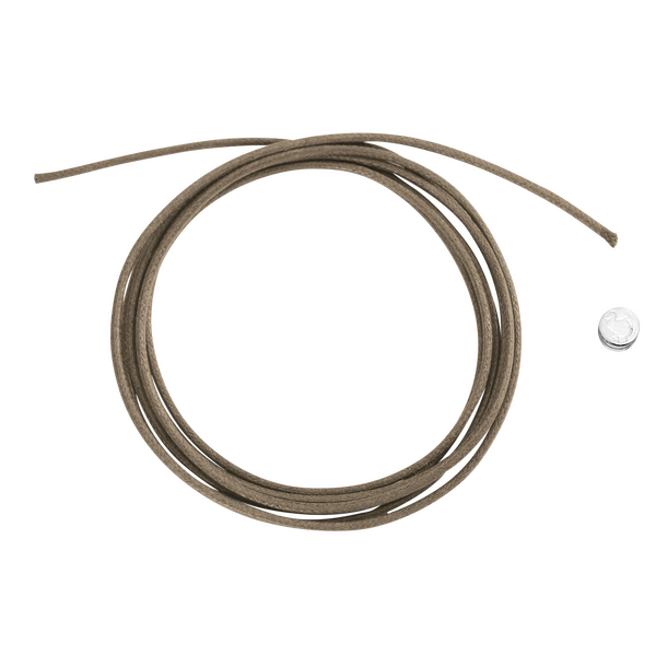Dodo thin taupe-coloured cotton cord