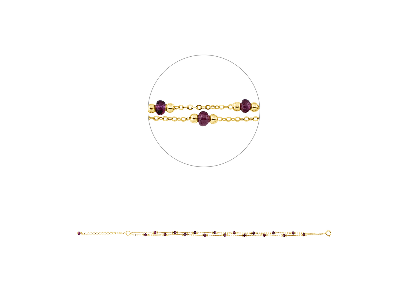 Brogle Classic ruby bracelet