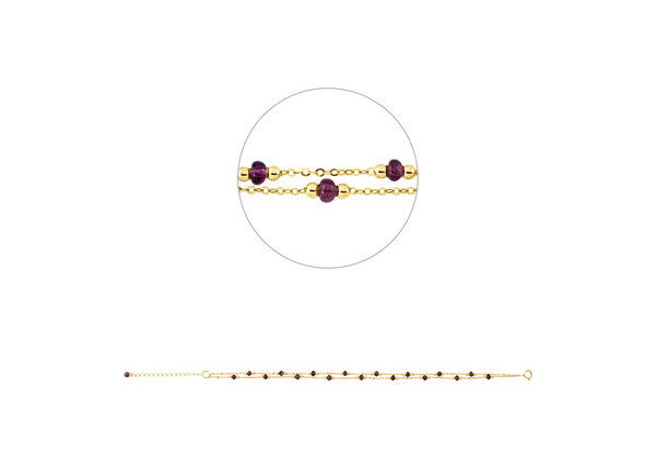 Brogle Classic ruby bracelet
