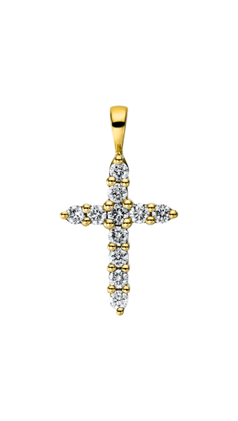 Brogle Classic cross pendant with diamonds Brogle Classic cross pendant with diamonds