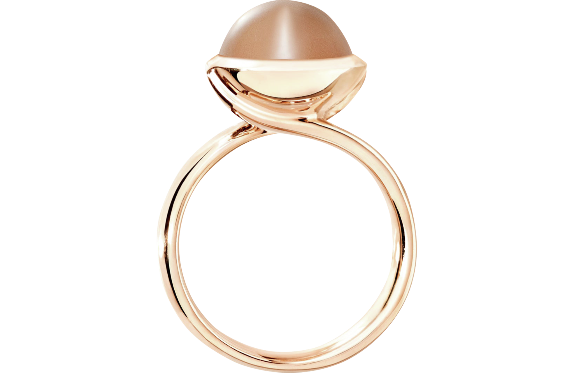 Tamara Comolli Bouton brauner Mondstein L Ring Tamara Comolli Bouton brauner Mondstein L Ring