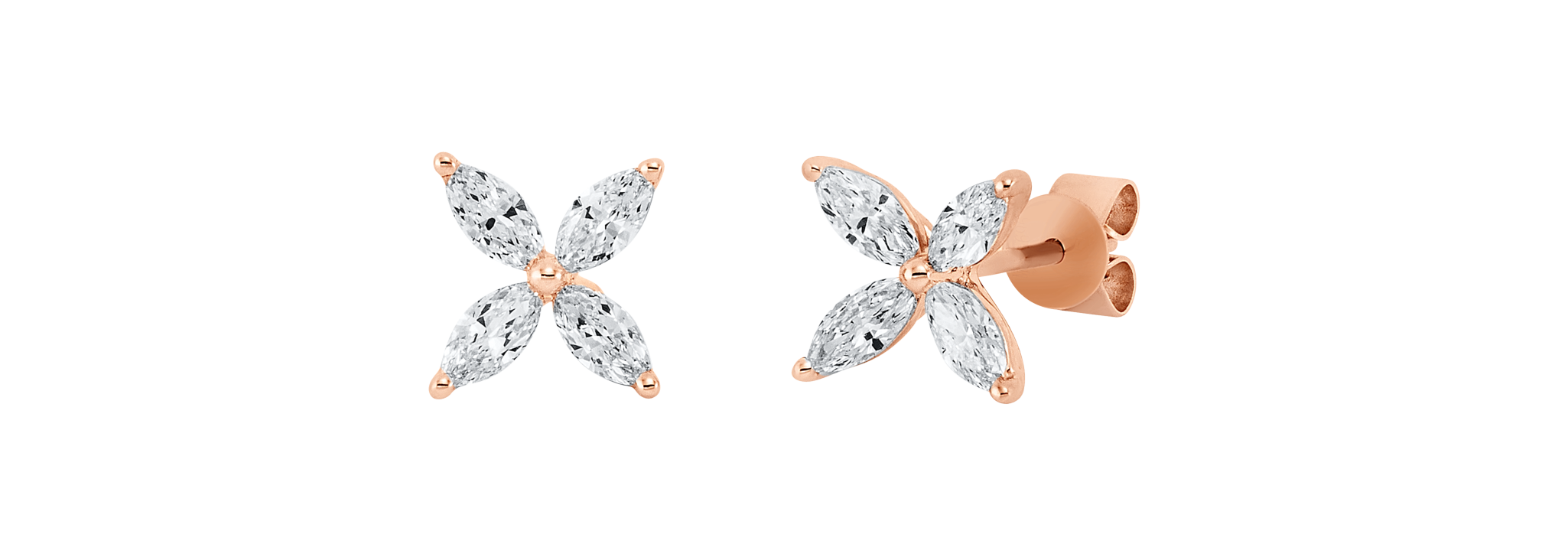 Brogle Classic diamond stud earrings