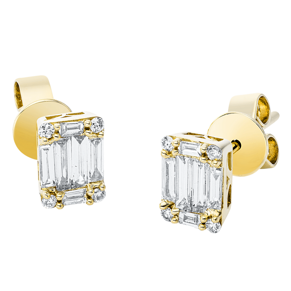 Brogle Selection Illusion diamond stud earrings