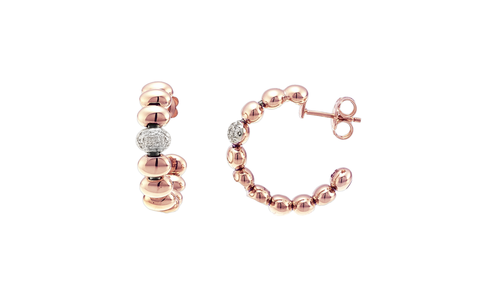 750 Rosé-, Weißgold