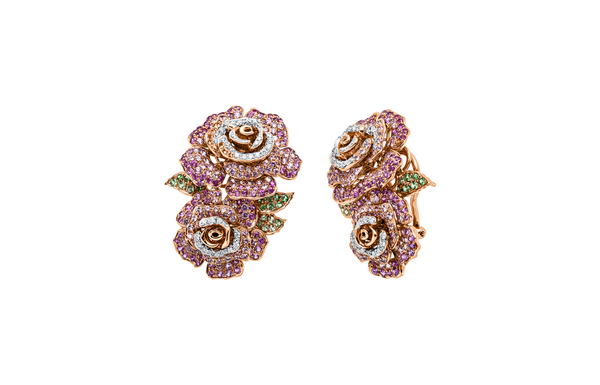 Brogle Selection bicolour coloured stud earrings