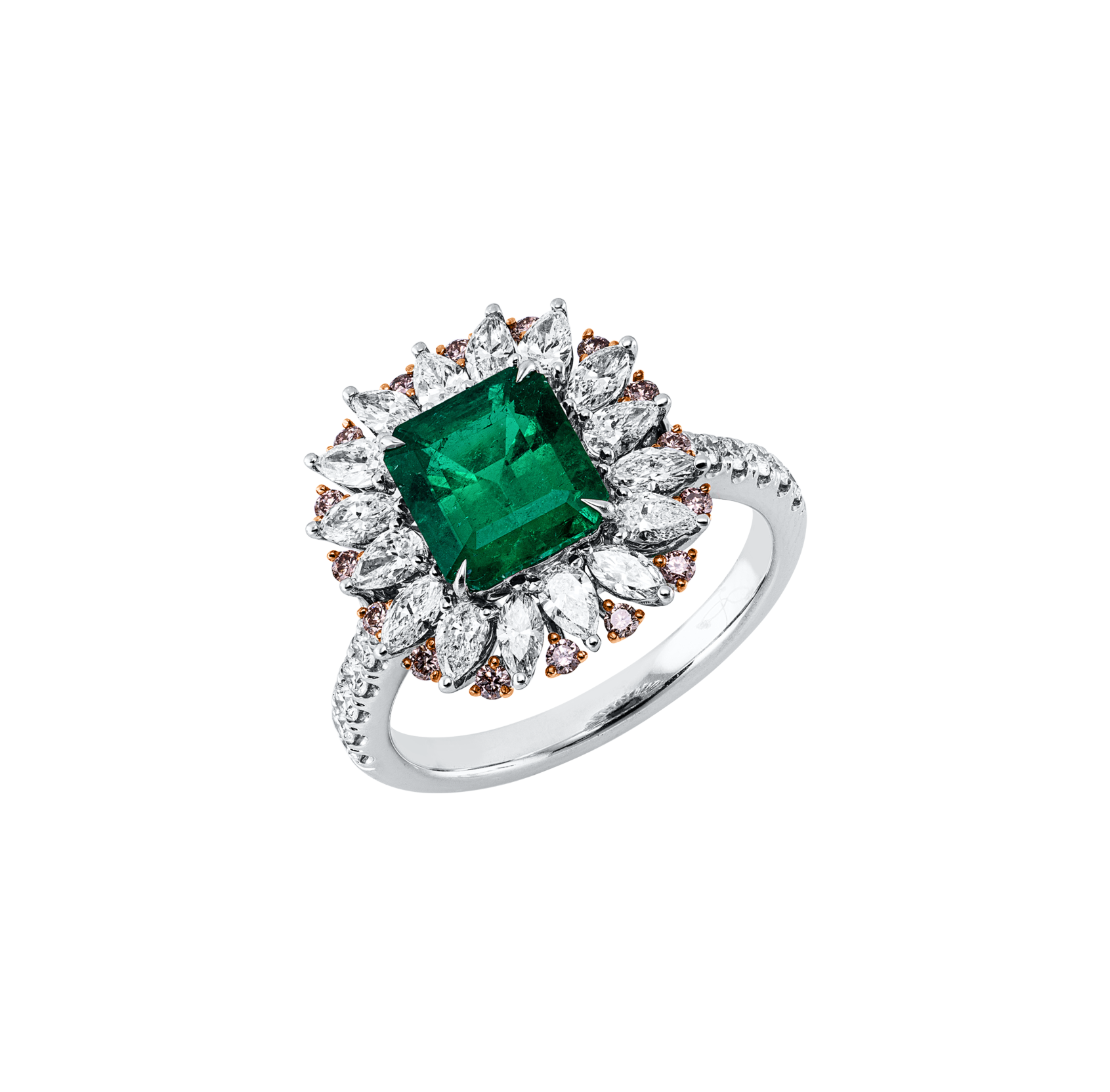 Brogle Selection Bicolor Smaragdring