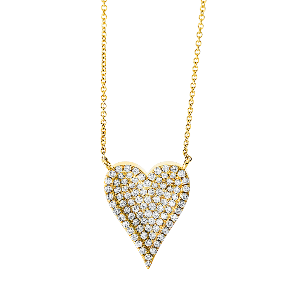 Brogle Classic necklace with diamond heart