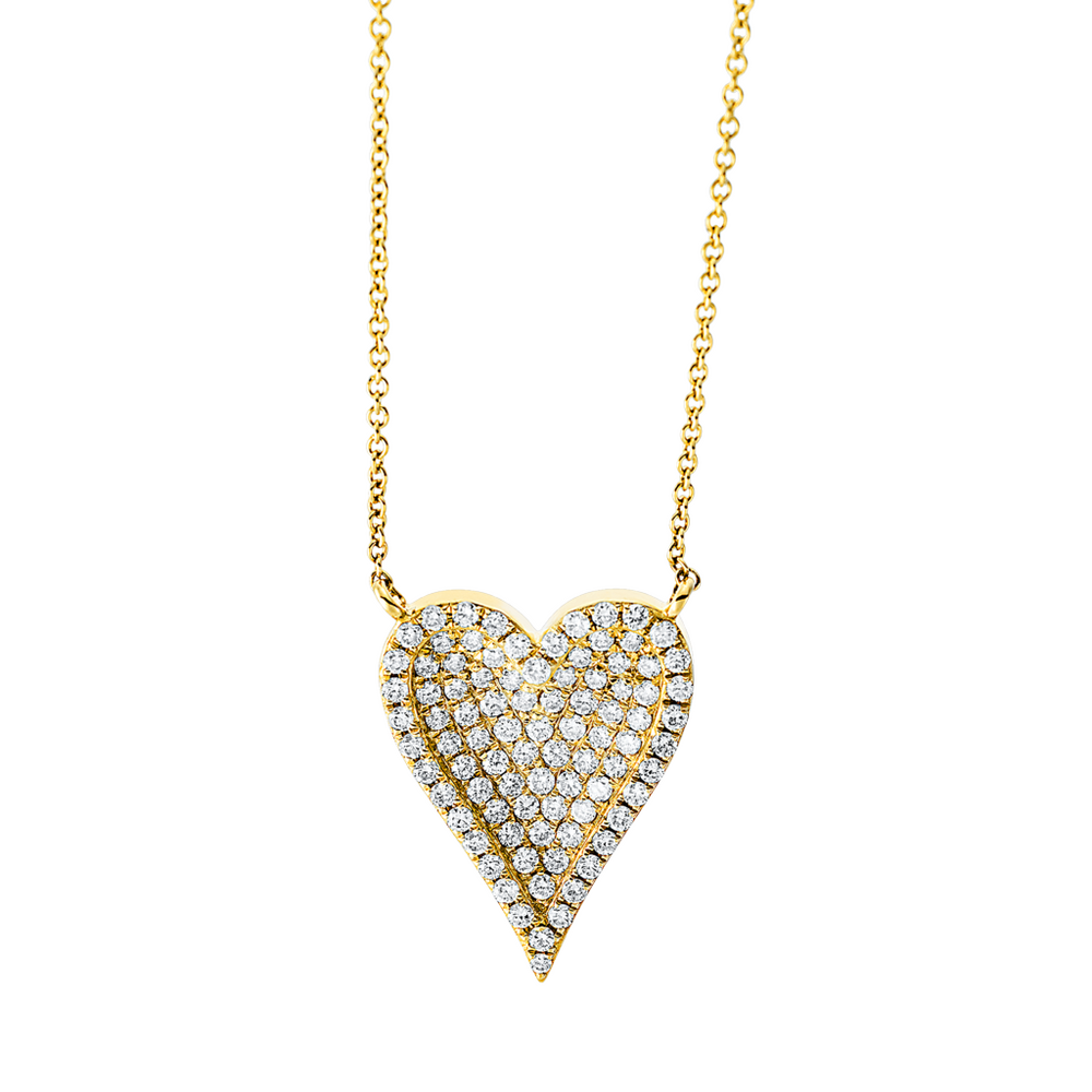 Brogle Classic necklace with diamond heart