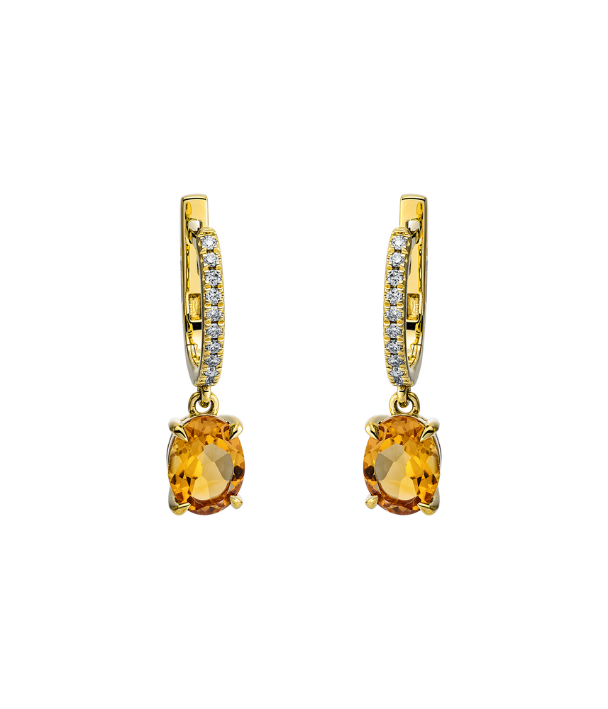 Brogle Classic citrine earrings