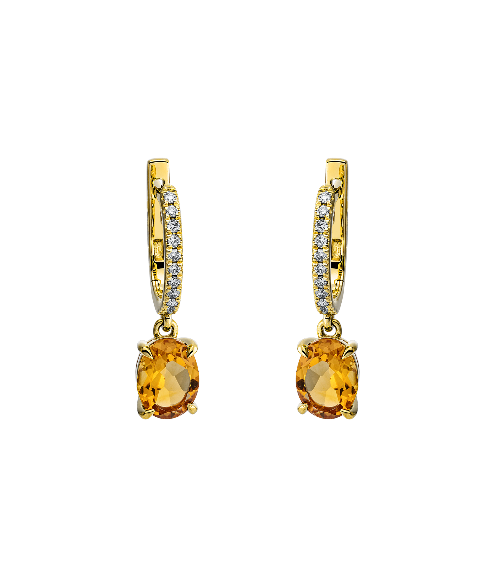 Brogle Classic citrine earrings Brogle Classic citrine earrings