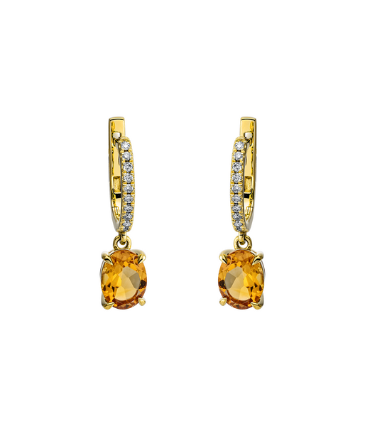 Brogle Classic citrine earrings Brogle Classic citrine earrings