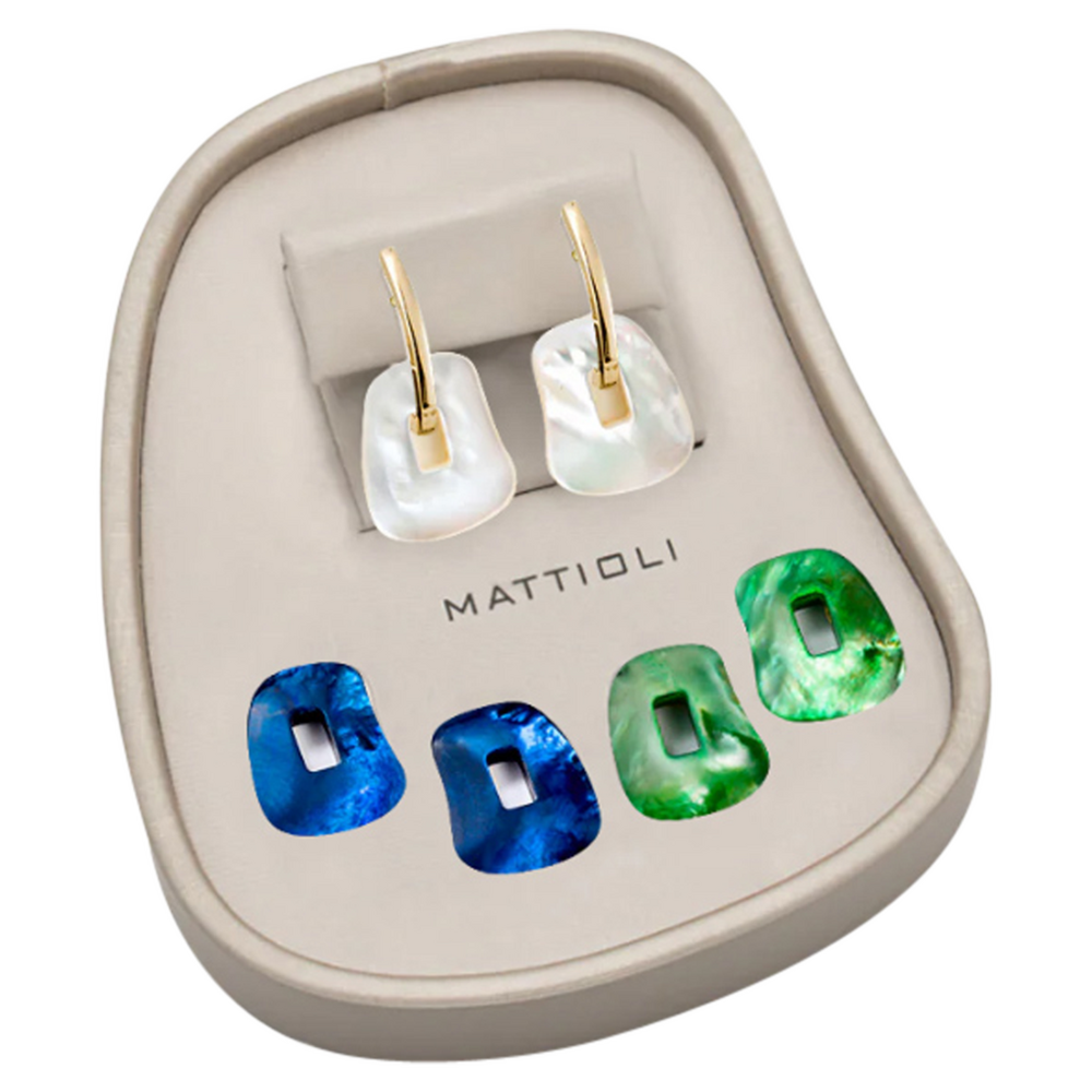 Mattioli Puzzle earring box, small with 3 pairs of puzzles