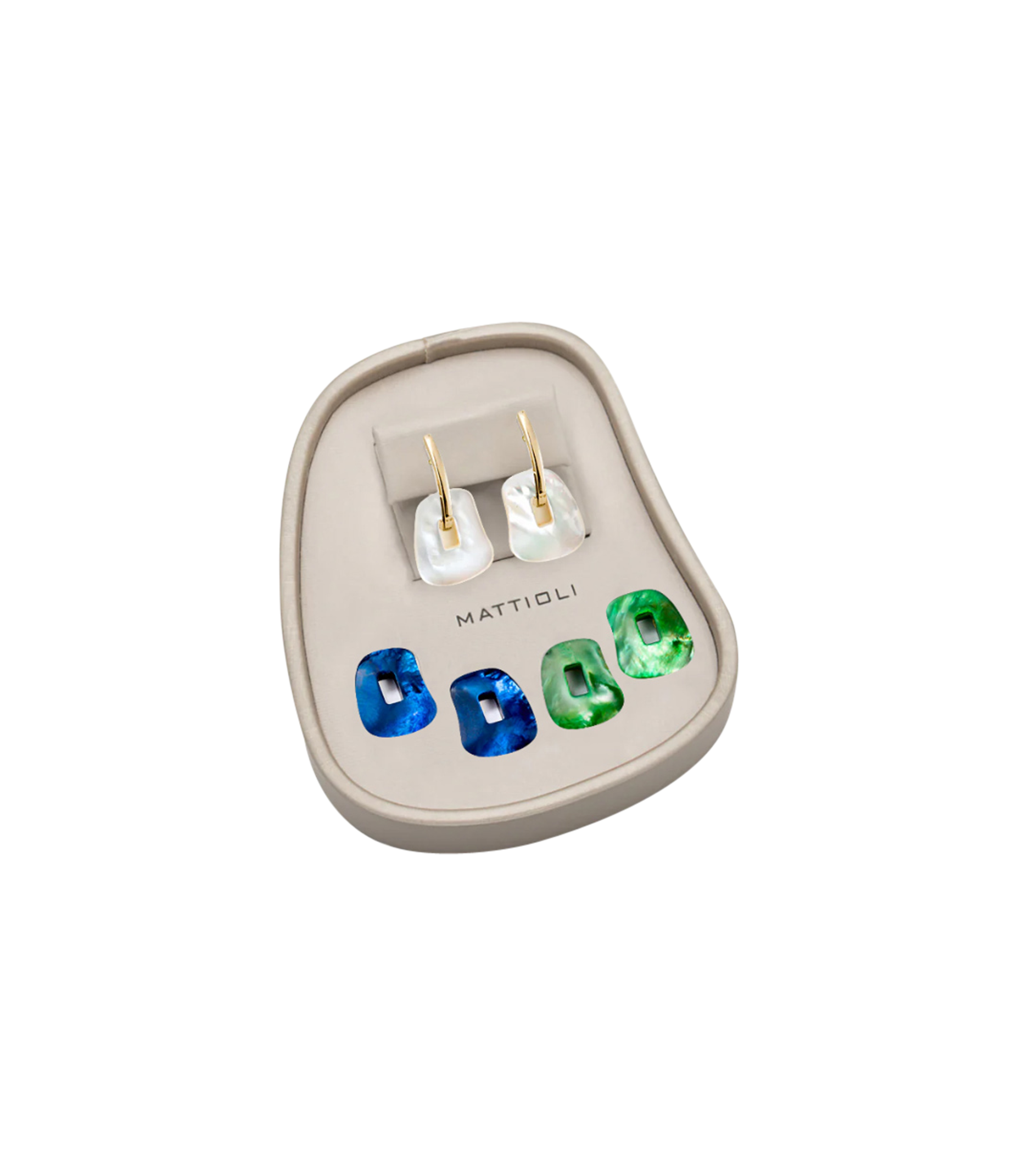 Mattioli Puzzle earring box, small with 3 pairs of puzzles Mattioli Puzzle earring box, small with 3 pairs of puzzles