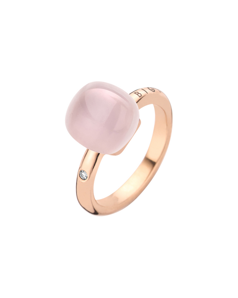Bigli Mini Sweety Rose Quartz Ring