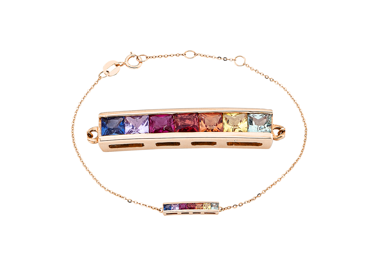 Brogle Classic sapphire bracelet Rainbow