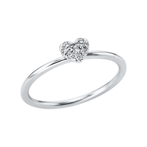 Brogle Selection Spirit heart ring with diamonds