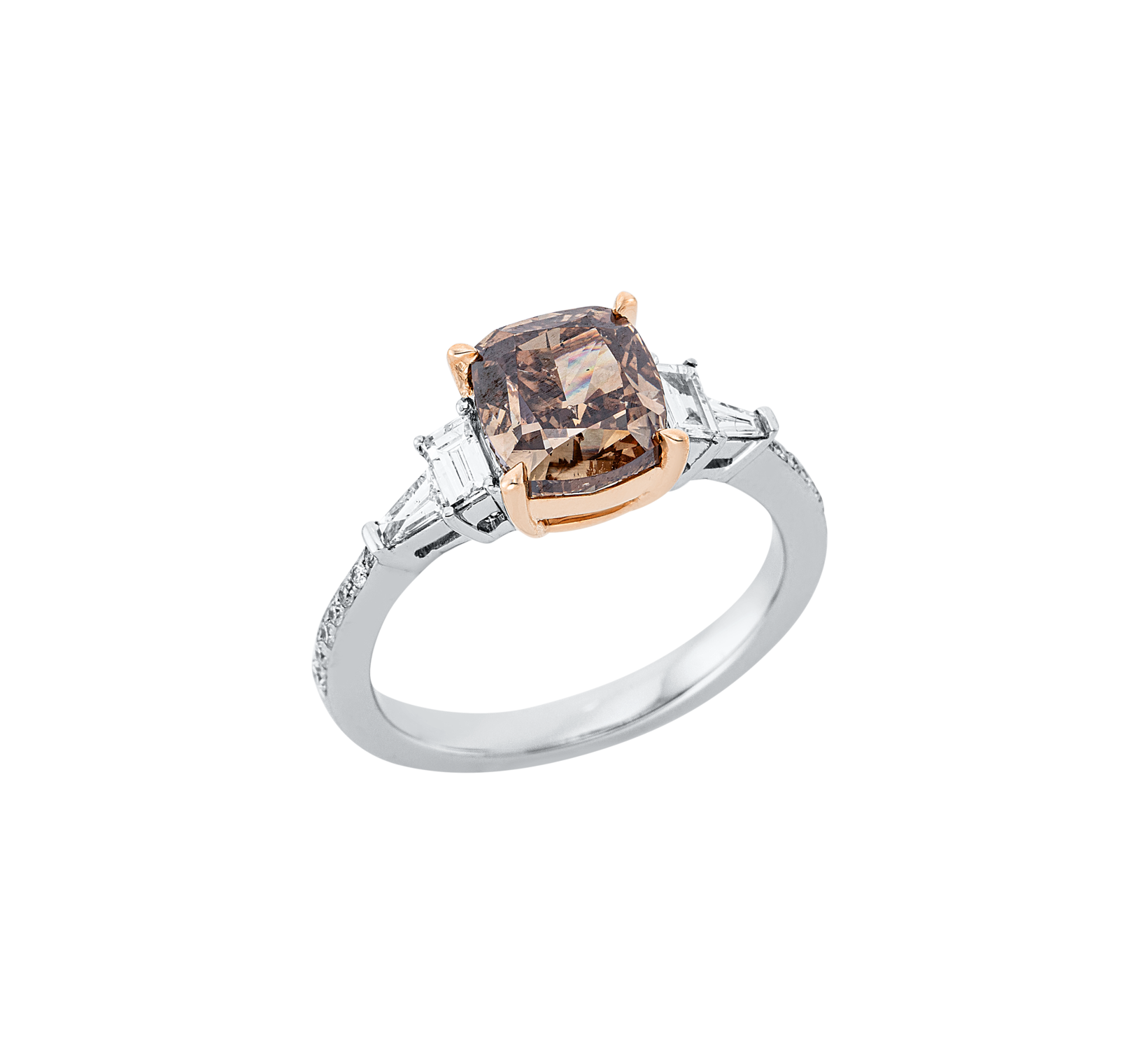 Brogle bicolor solitaire ring Brogle bicolor solitaire ring