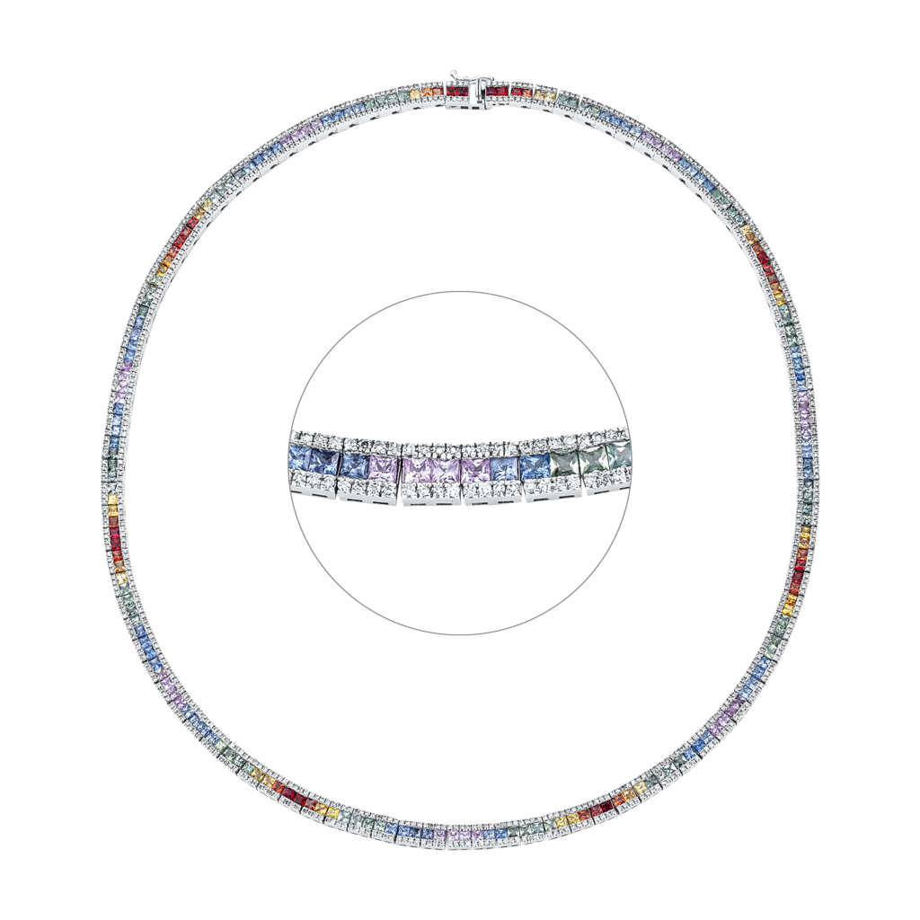 Brogle Selection sapphire necklace Rainbow