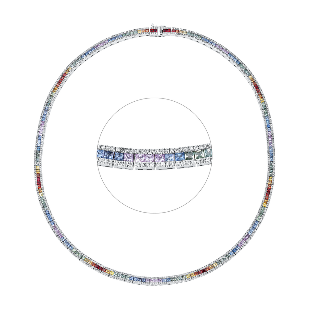 Brogle Selection sapphire necklace Rainbow