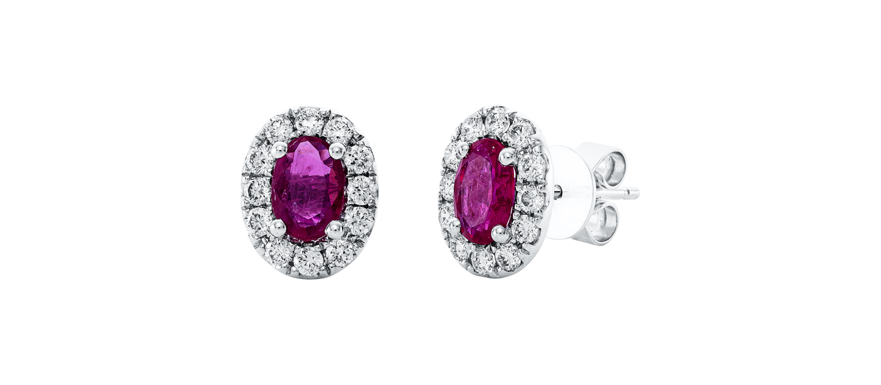 Brogle Classic ruby stud earrings