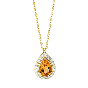 Brogle Selection Felicity necklace with citrine pendant