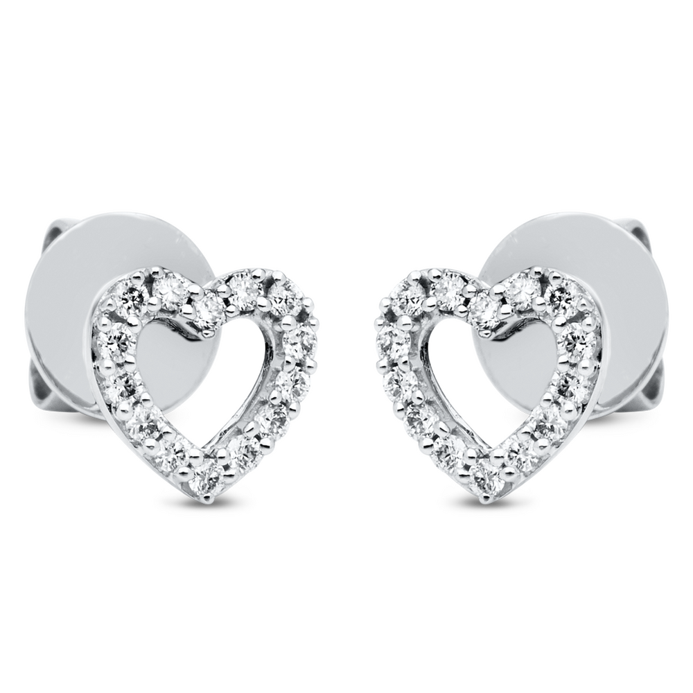 Brogle Selection Spirit heart stud earrings