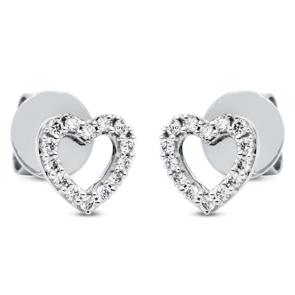 Brogle Selection Spirit heart stud earrings