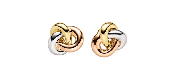 Brogle Classic Tricolour gold stud earrings