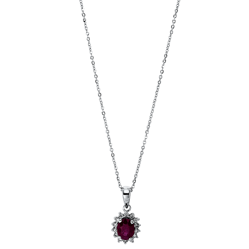 Brogle Classic necklace with ruby pendant