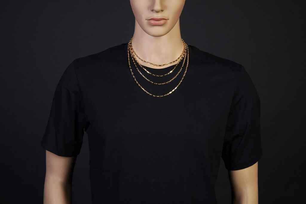 Brogle Classic plate gold chain 3mm