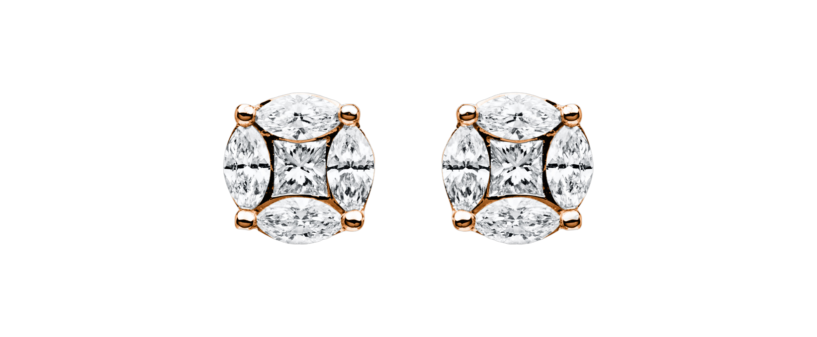 Brogle Selection diamond stud earrings Brogle Selection diamond stud earrings