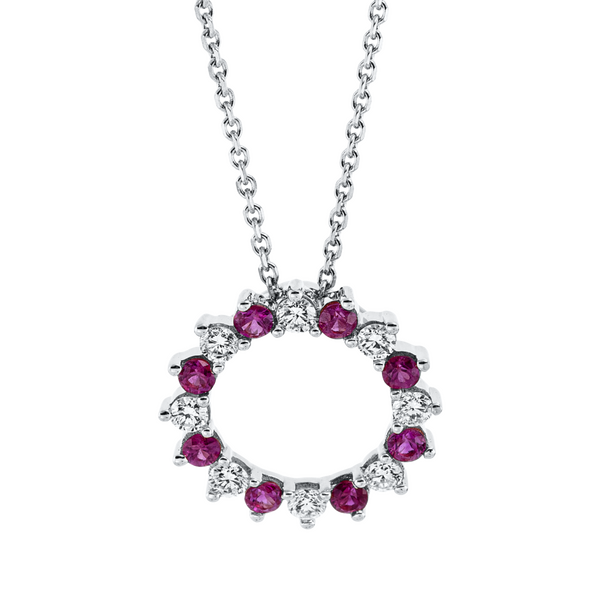 Brogle Classic necklace with ruby pendant Brogle Classic necklace with ruby pendant