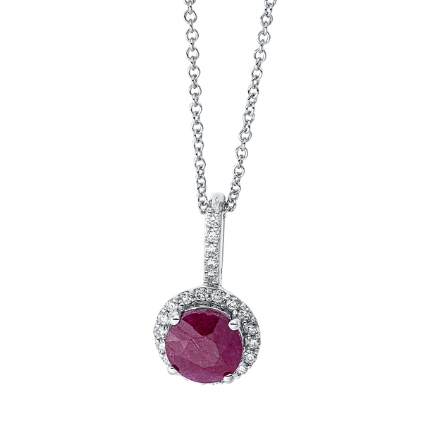 Brogle Classic necklace with ruby pendant
