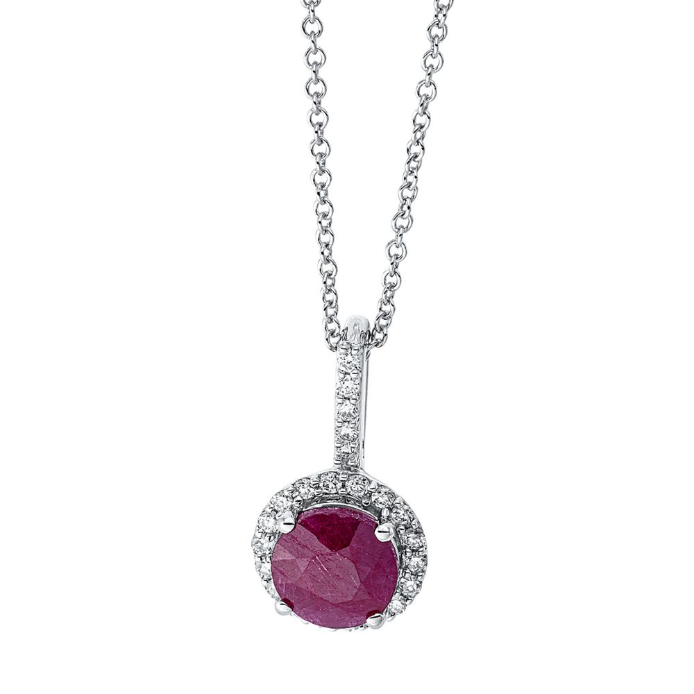 Brogle Classic necklace with ruby pendant Brogle Classic necklace with ruby pendant