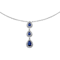 Brogle Classic necklace with sapphire pendant Brogle Classic necklace with sapphire pendant