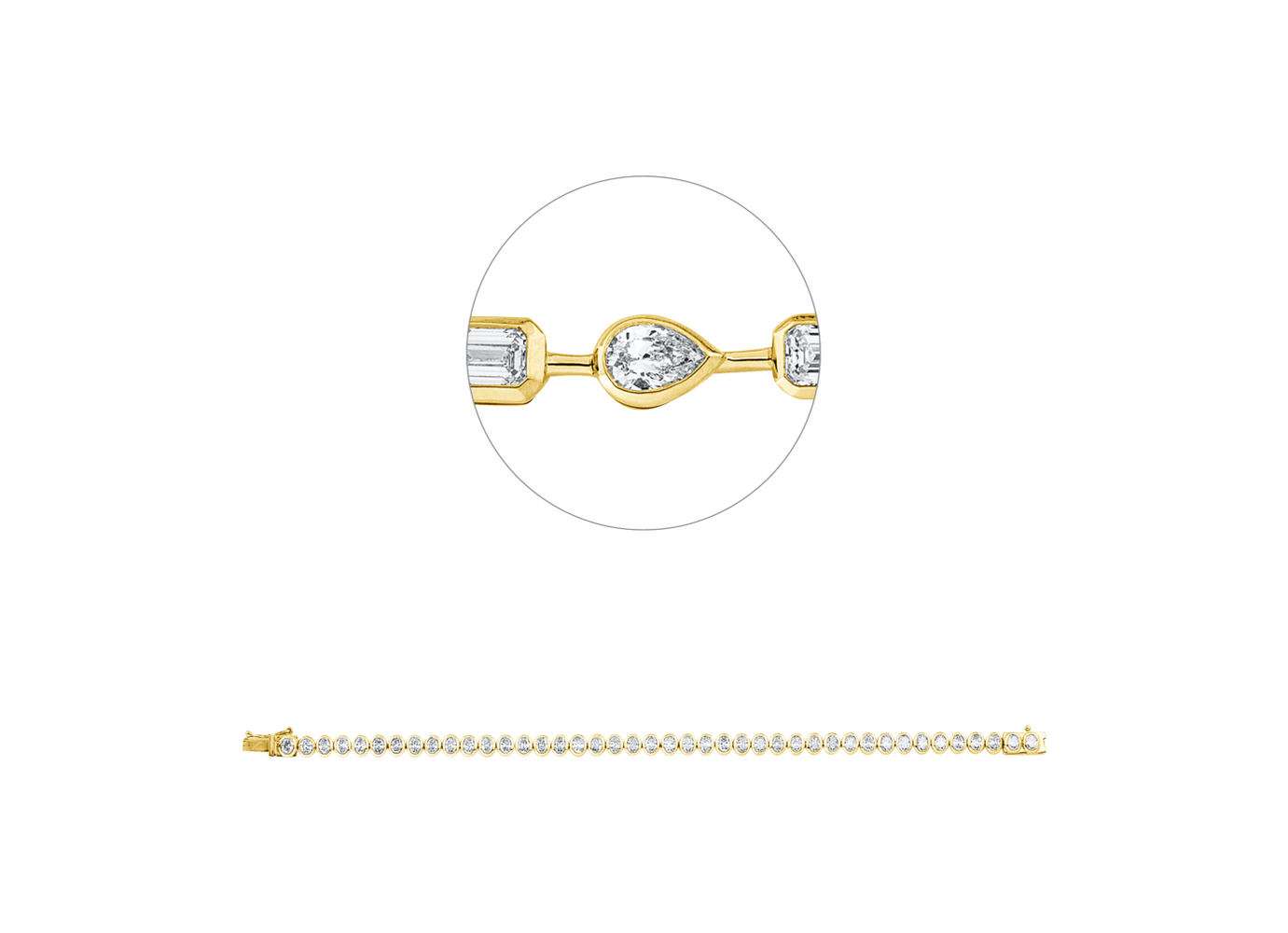 Brogle Selection Bicolor Diamantarmband Brogle Selection Bicolor Diamantarmband