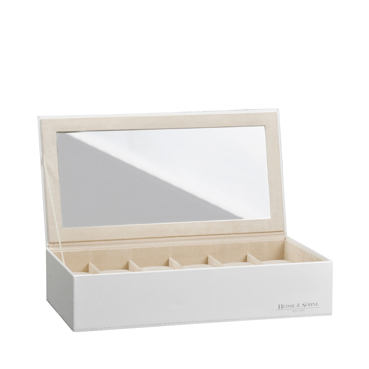 Heisse & Söhne Stapelbares Schmuckkästchen Mirage XL - Oberteil: Uhrenbox für 12 Uhren Heisse & Söhne Stapelbares Schmuckkästchen Mirage XL - Oberteil: Uhrenbox für 12 Uhren