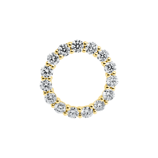 Brogle Classic circle pendant with diamonds
