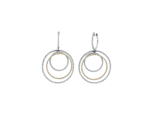 Brogle Selection Bicolor diamond earrings