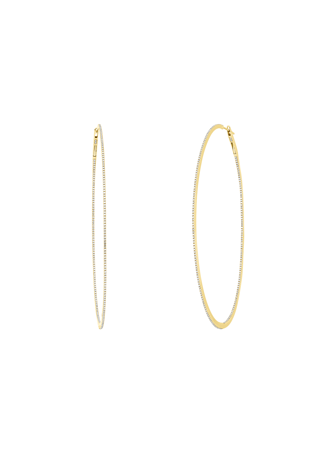 Brogle Selection diamond hoop earrings Brogle Selection diamond hoop earrings