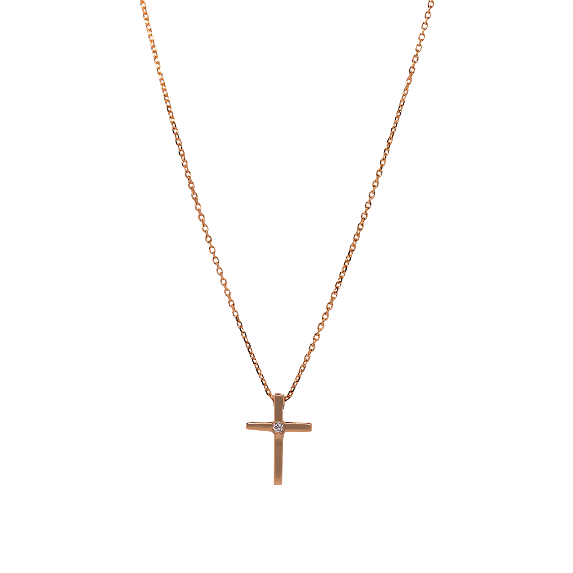 Brogle Classic necklace with diamond cross Brogle Classic necklace with diamond cross