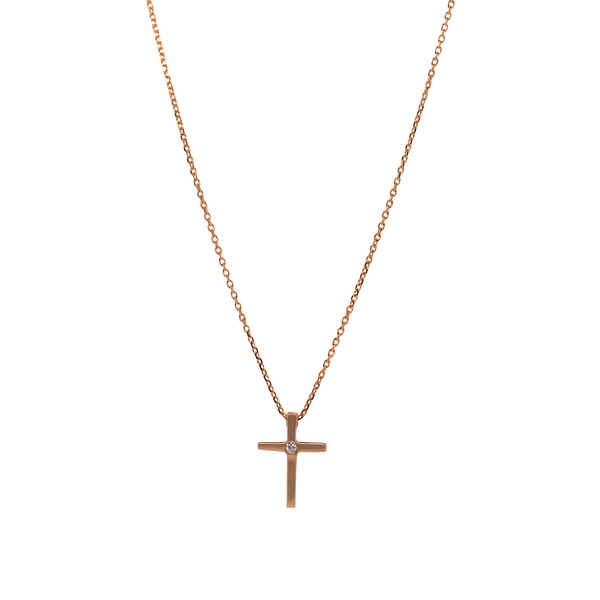 Brogle Classic necklace with diamond cross Brogle Classic necklace with diamond cross