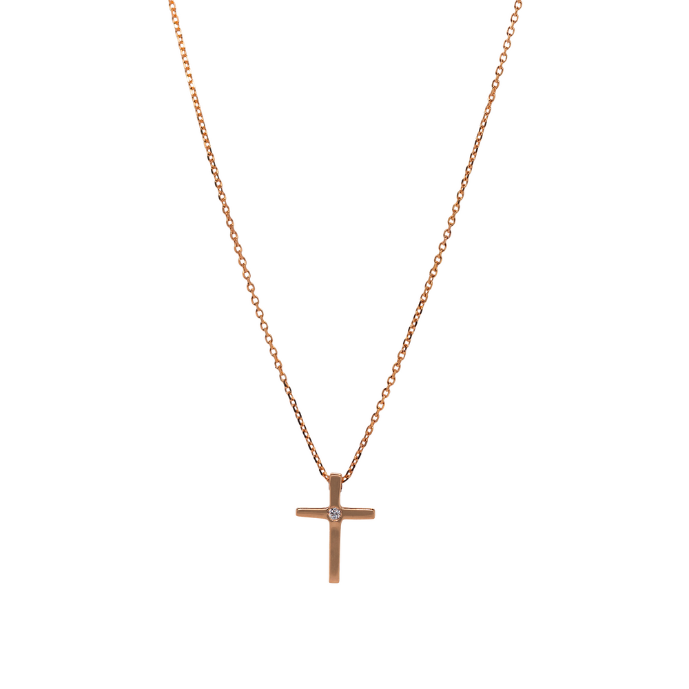 Brogle Classic necklace with diamond cross Brogle Classic necklace with diamond cross
