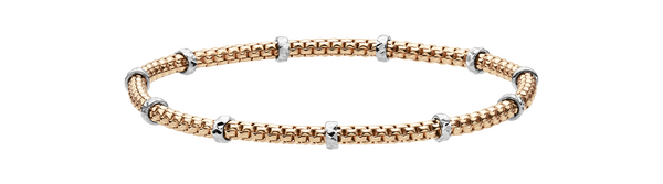 Brogle Classic Bicolor Goldarmband flexibel 3mm Brogle Classic Bicolor Goldarmband flexibel 3mm