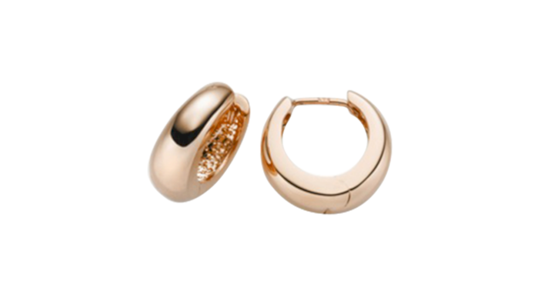 Brogle Classic gold hoop earrings 5.5mm Brogle Classic gold hoop earrings 5.5mm