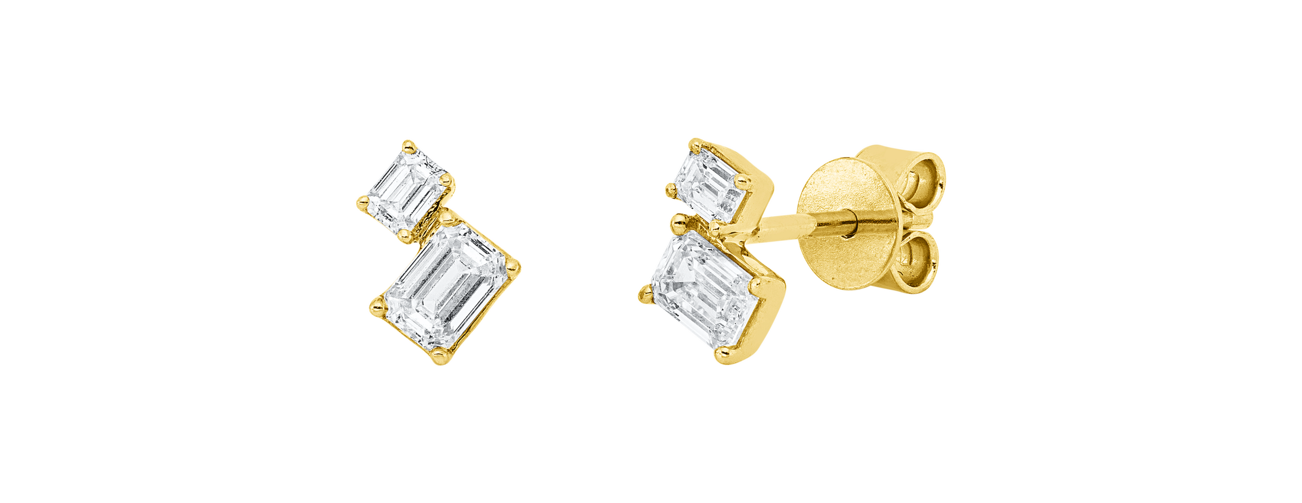 Brogle Classic diamond stud earrings