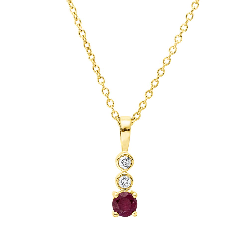 Brogle Classic Kette mit Rubinanhänger