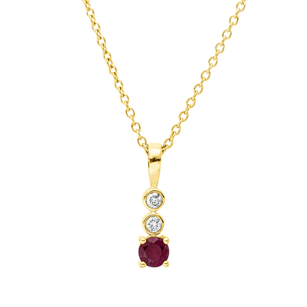 Brogle Classic Kette mit Rubinanhänger