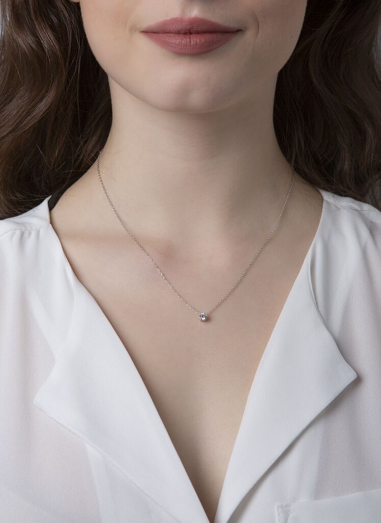 Brogle Selection necklace with pendant Sophie up to 0.25 carat Brogle Selection necklace with pendant Sophie up to 0.25 carat